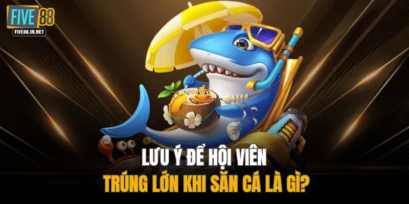 Lưu ý để hội viên trúng lớn khi săn cá là gì?
