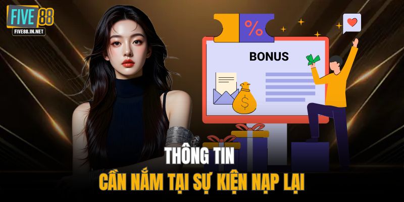 Thông tin cần nắm tại sự kiện nạp lại 